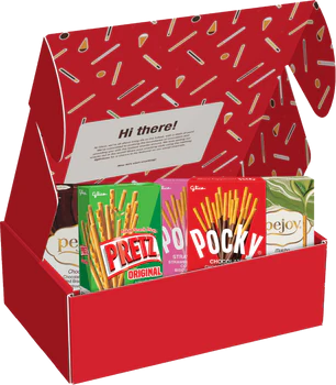Glico Gift Box filled with Pocky, Pretz and Pejoy products