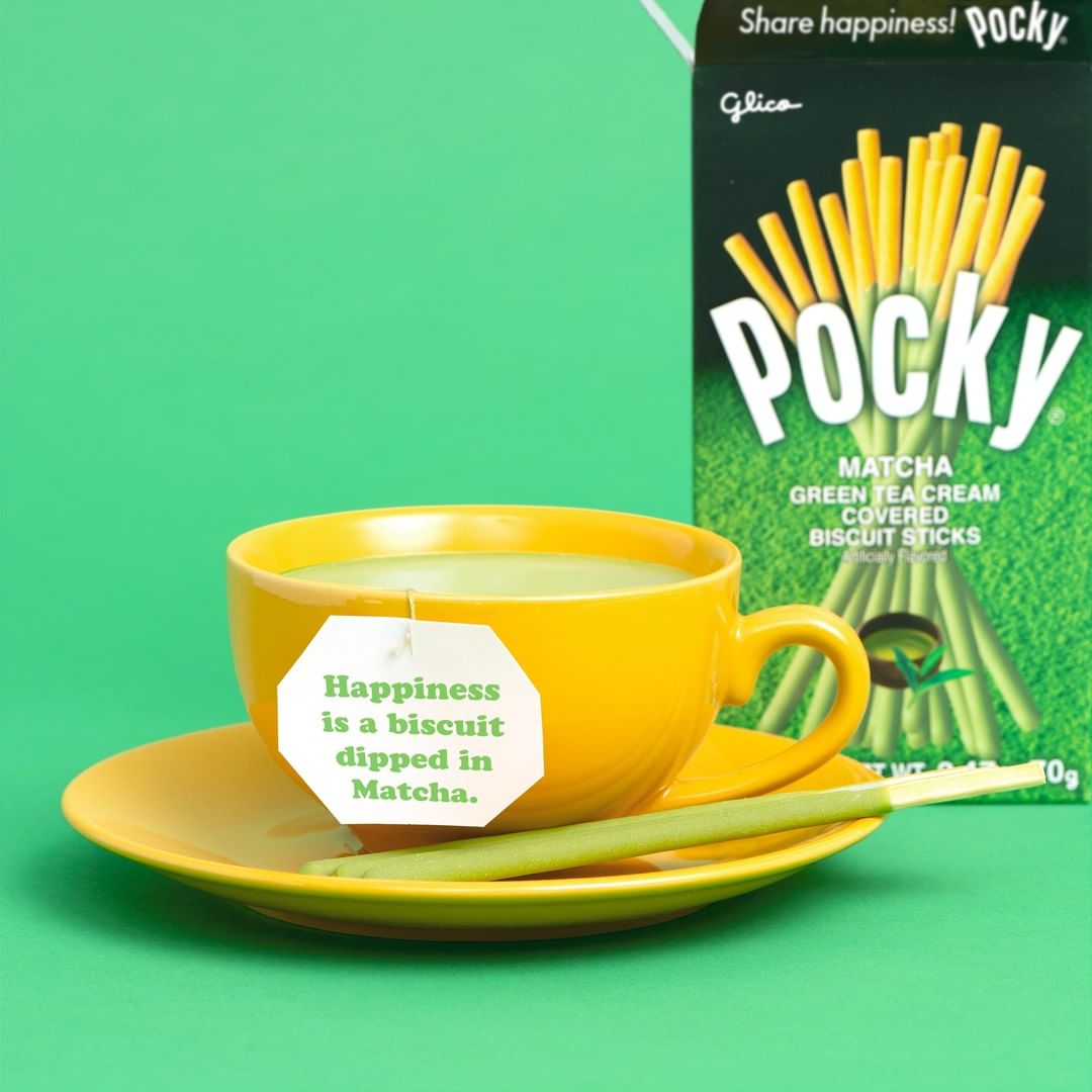 Pocky Matcha - Happiness is a biscuit dipped in Matcha