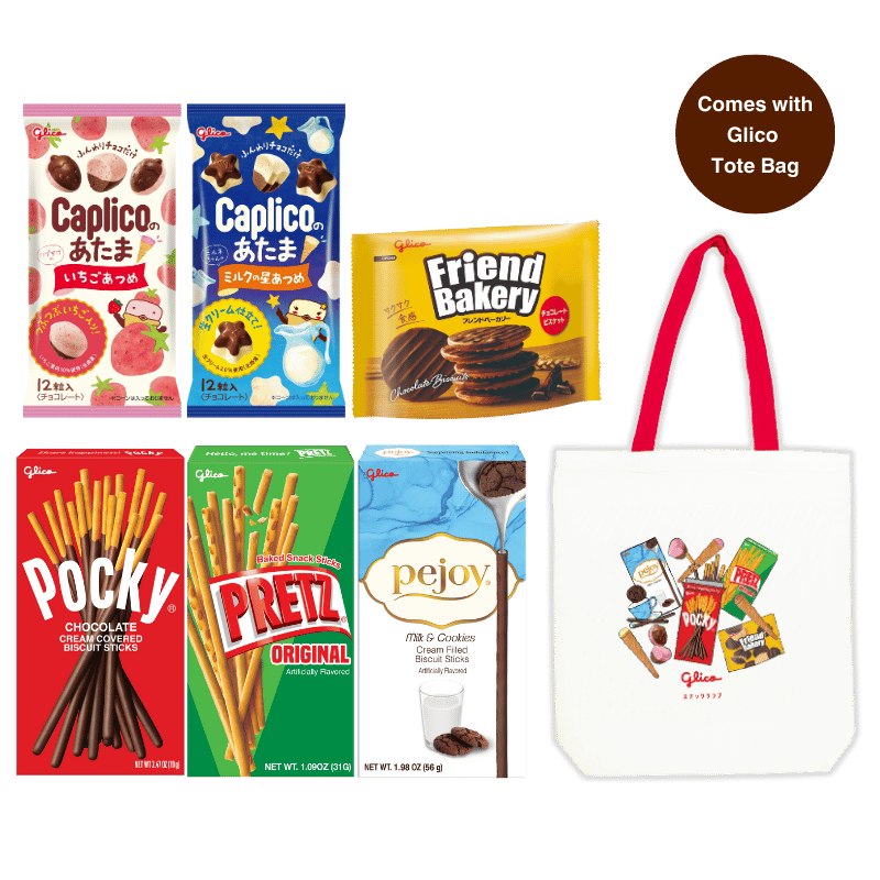 Glico Variety Pack with Glico Tote Bag Glico USA Online Store