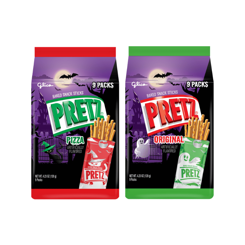 Halloween PRETZ Family Pack - Original and Pizza Flavors