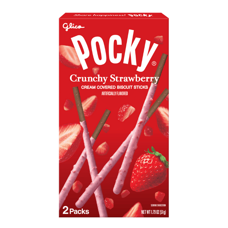 Pocky Crunchy Strawberry 1.79 oz (Non-GMO)