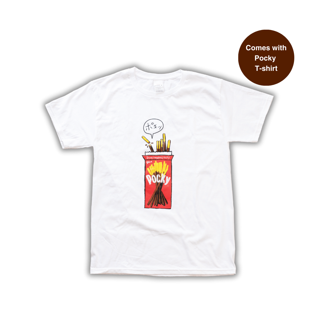 Pocky White Cotton T-shirt
