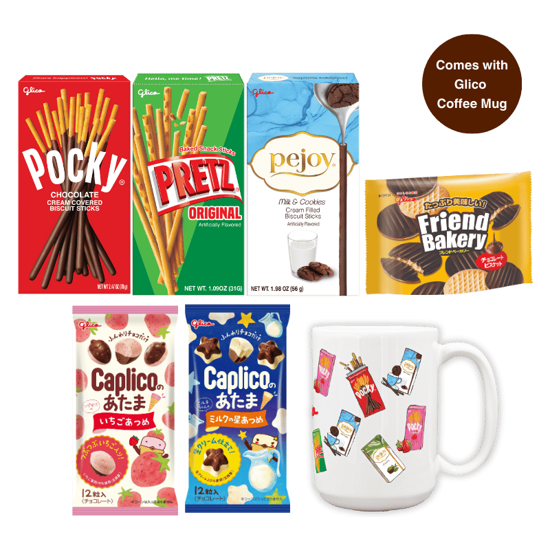 Glico Variety Pack with Glico Coffee Mug
