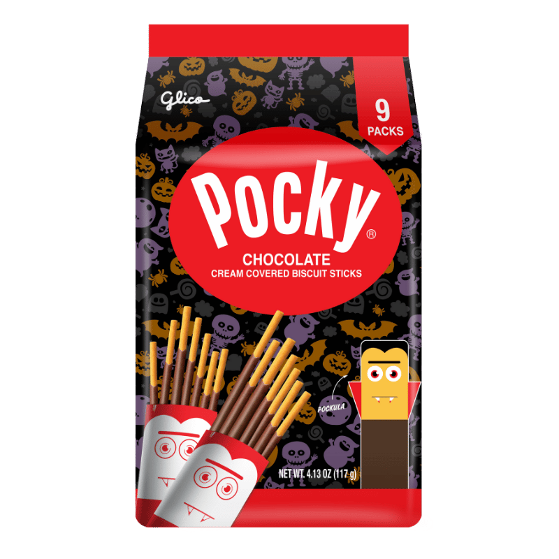 Halloween Pocky Family Pack Chocolate - Front Packaging