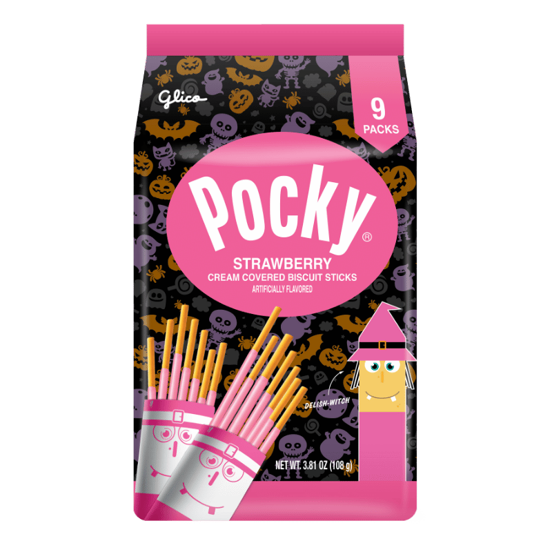 Halloween Pocky Family Pack Strawberry - Front Packaging
