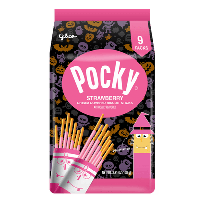 Halloween Pocky Family Pack Strawberry - Front Packaging