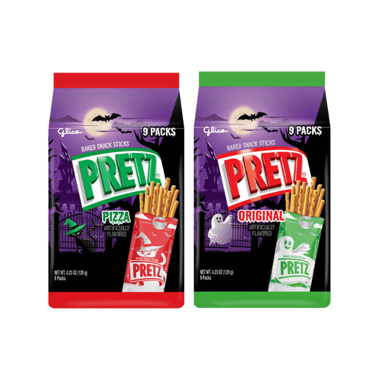 Halloween PRETZ Family Pack - Original and Pizza Flavors