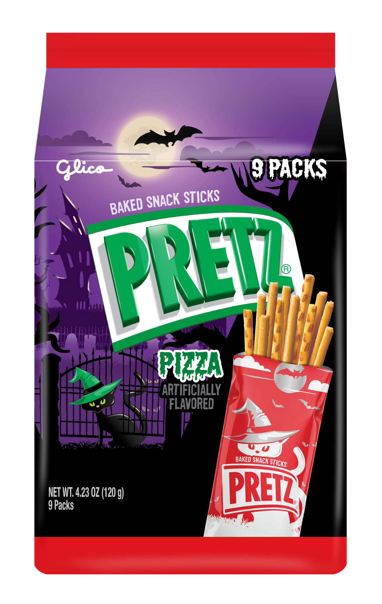 Halloween Pretz Pizza Family Pack (Front)