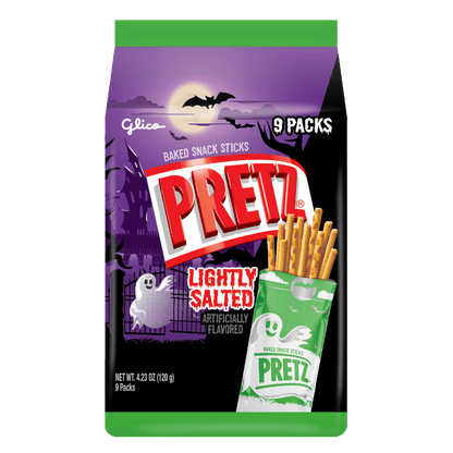 Halloween PRETZ Family Pack - Lightly Salted Flavor - Front Packaging