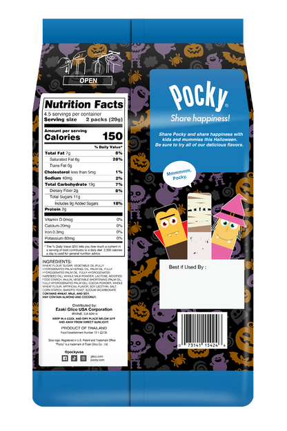 Halloween Pocky Family Pack - Cookies & Cream (Back)