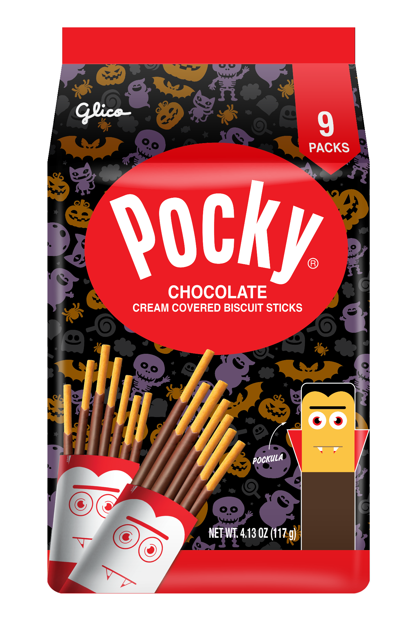 Halloween Pocky Family Pack - Chocolate (Front)