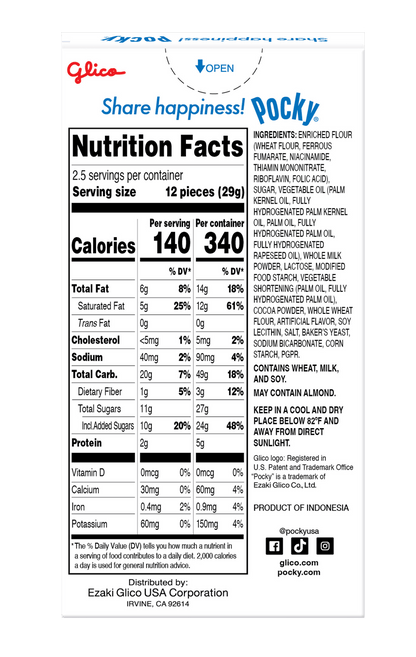 Pocky Cookies & Cream 2.47oz (2024)_Back