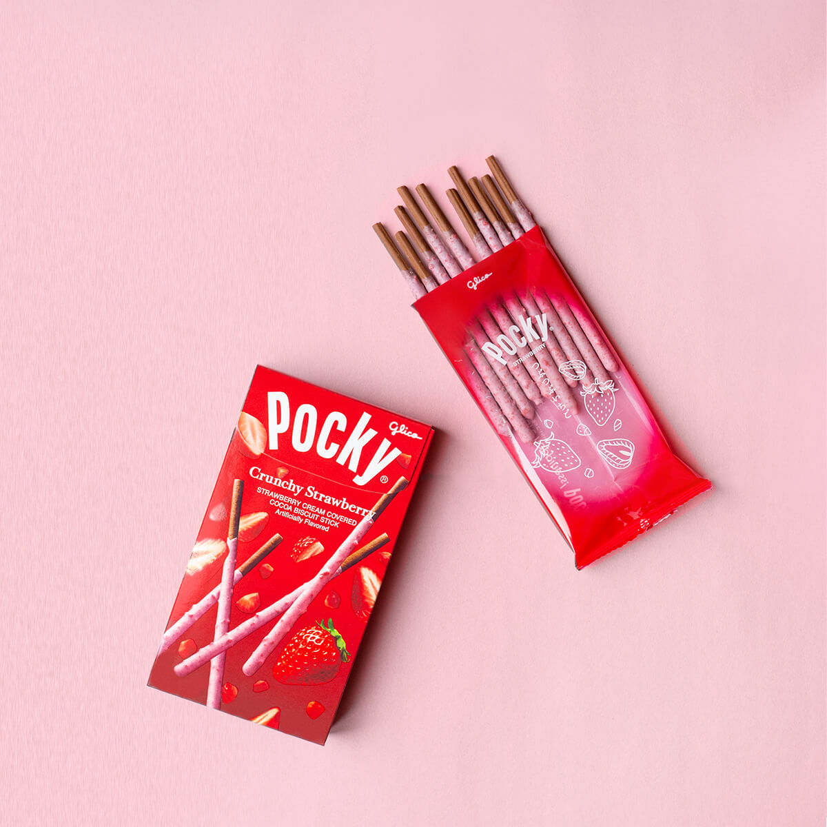 Pocky Crunchy Strawberry - Sticks