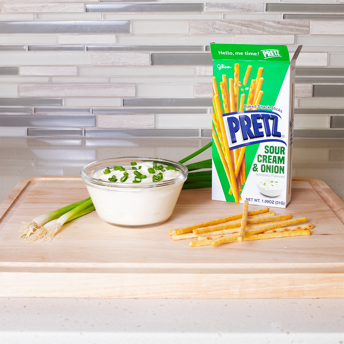 Pretz Sour Cream & Onion - lifestyle image