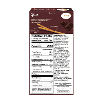 Pejoy Chocolate 1.98 oz (GMO) - Back