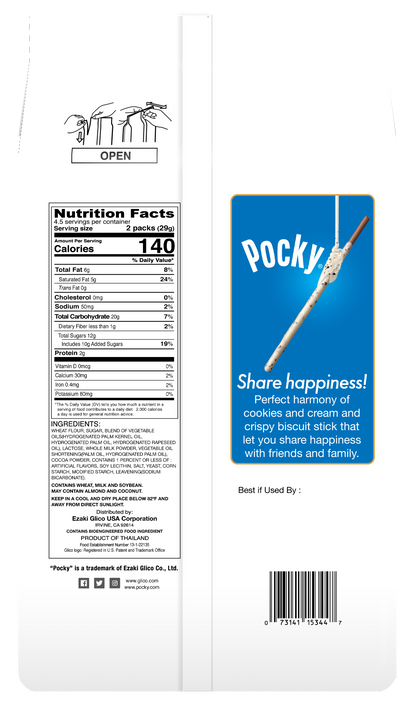 Pocky Cookies & Cream Family Pack - back