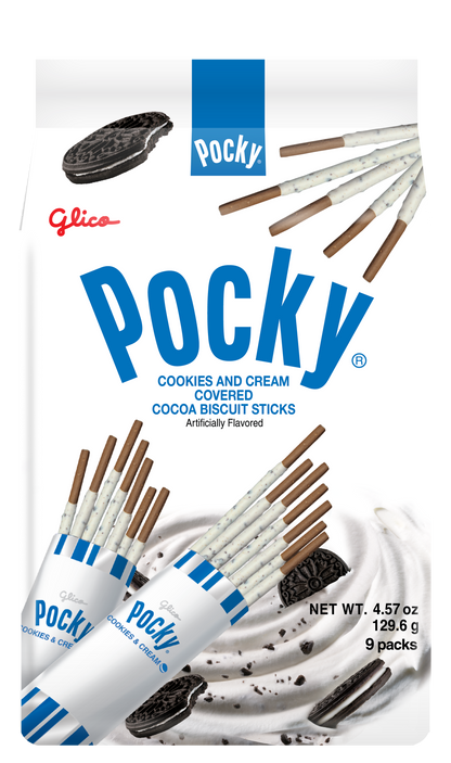 Pocky Cookies & Cream Family Pack - front