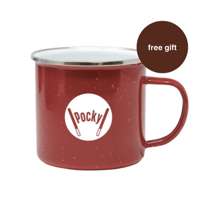 Red Pocky Camping Mug