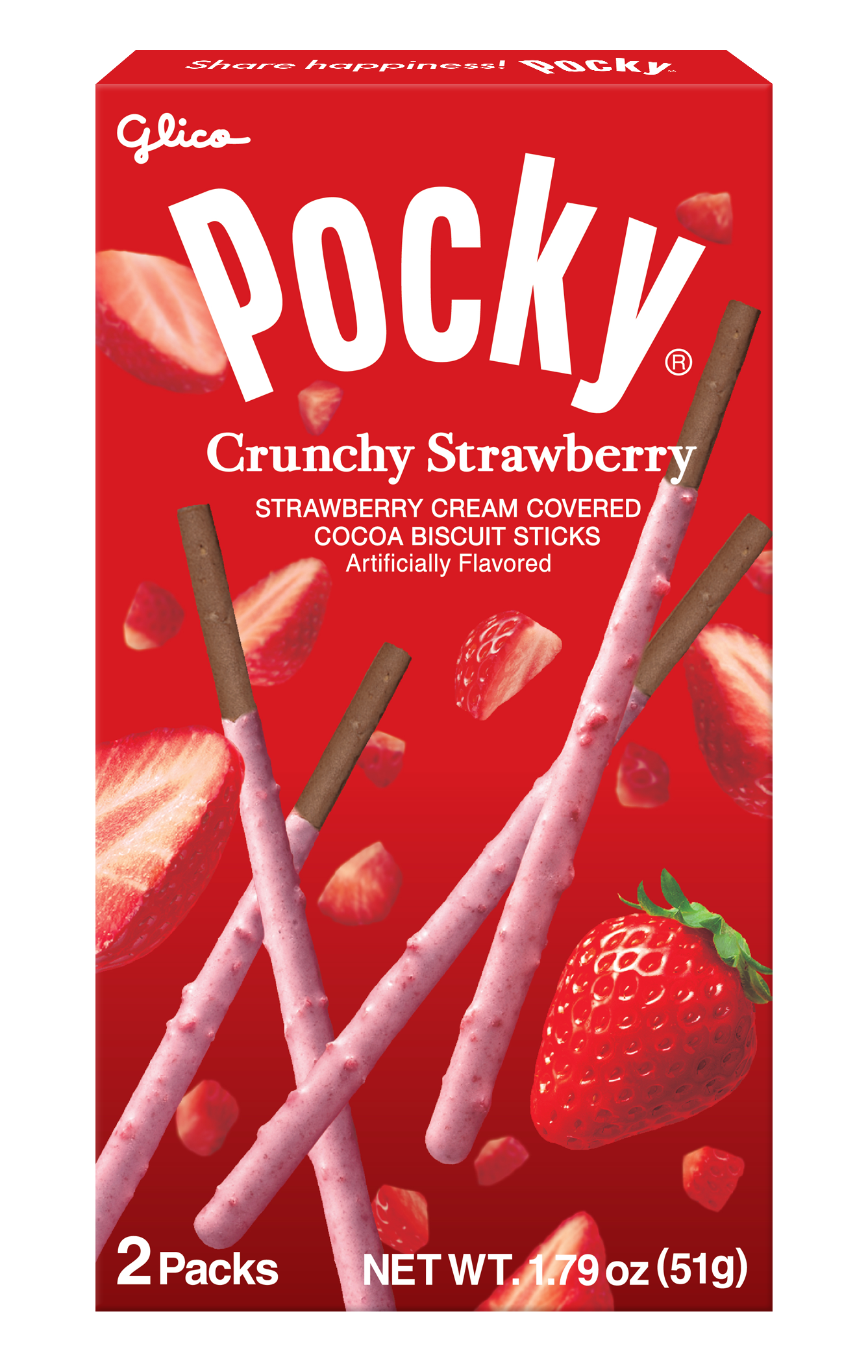 Pocky Crunchy Strawberry front