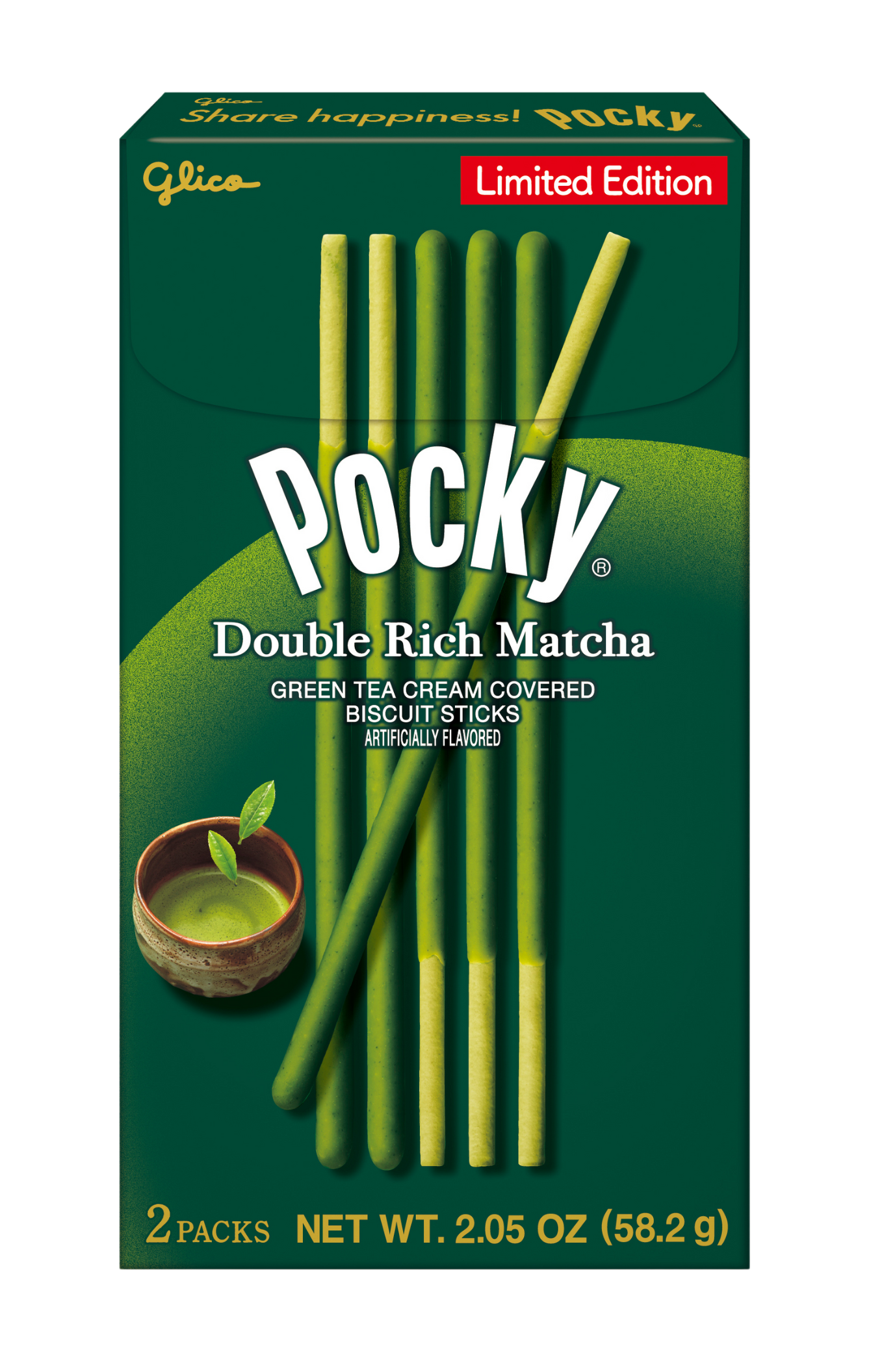 Pocky Double Rich Matcha - Front