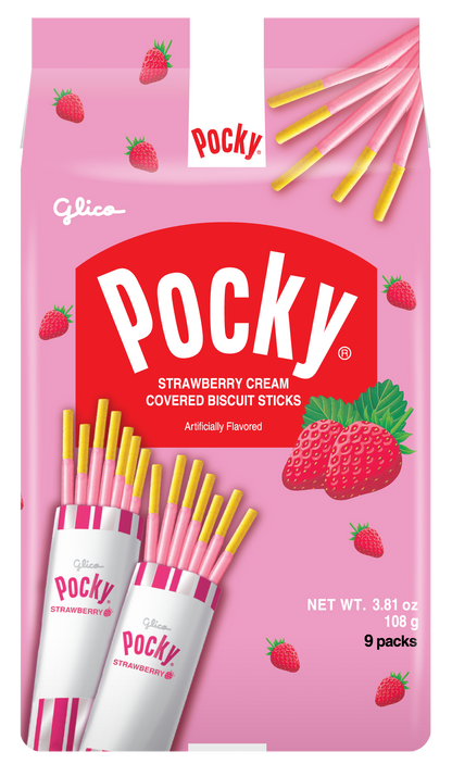 Pocky Strawberry Family Pack - front