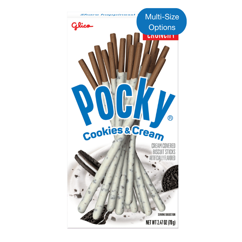 Pocky Cookies & Cream 2.47 oz (Non-GMO) - Front