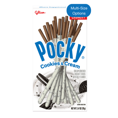 Pocky Cookies & Cream 2.47 oz (Non-GMO) - Front