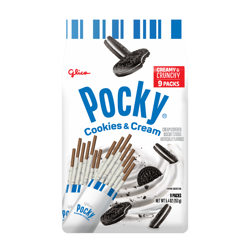 Pocky Cookies & Cream 5.40 oz (Non-GMO) - Front