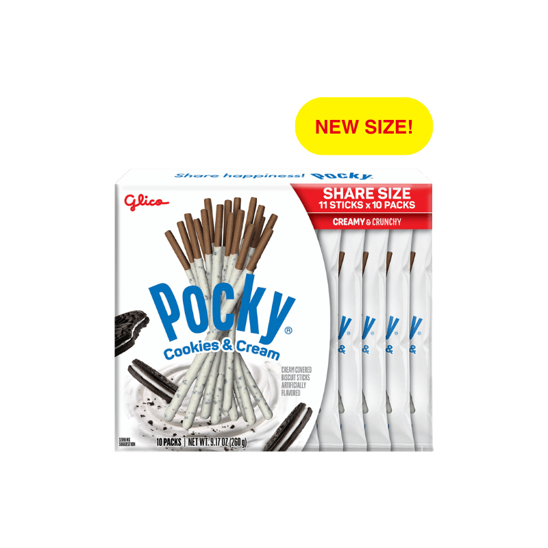 Pocky Cookies & Cream 9.17 oz (Non-GMO) - Front