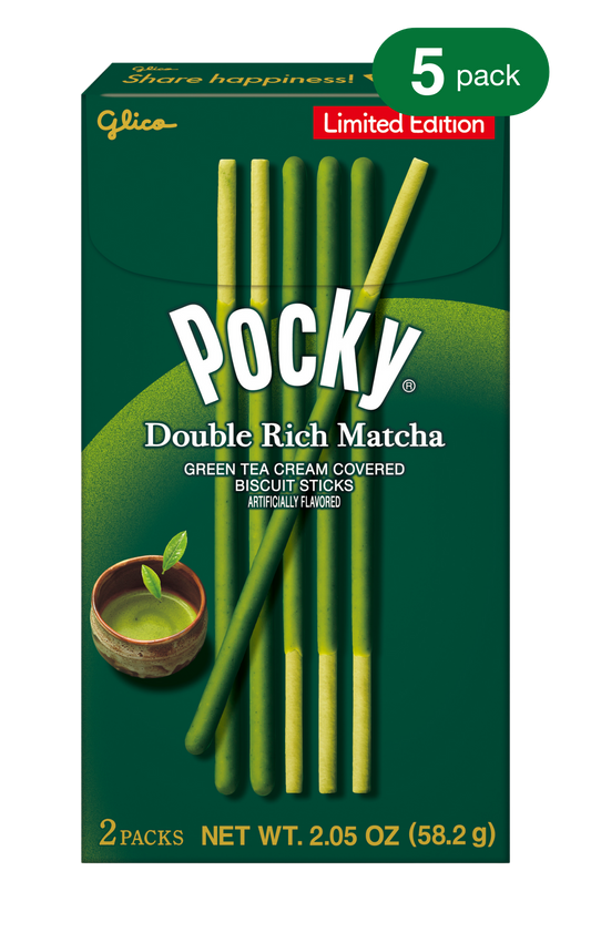 Pocky Double Rich Matcha 2.05 oz - Front