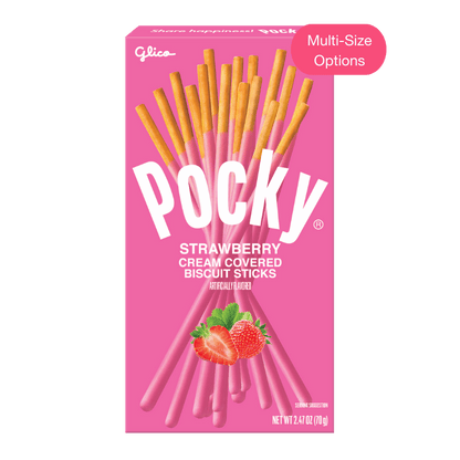 Pocky Strawberry 2.47 oz (Non-GMO) - Front