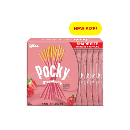 Pocky Strawberry 6.70 oz (Non-GMO) - Front