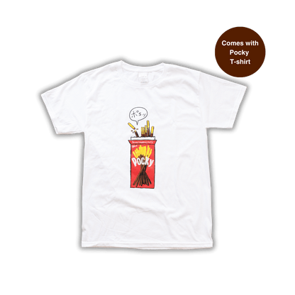 Pocky White Cotton T-shirt