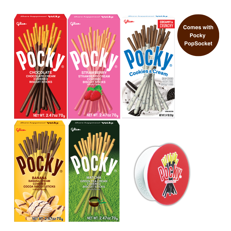 Pocky Variety Pack with Pocky PopSocket