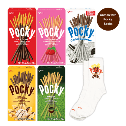 Pocky Variety Pack with Pocky Socks