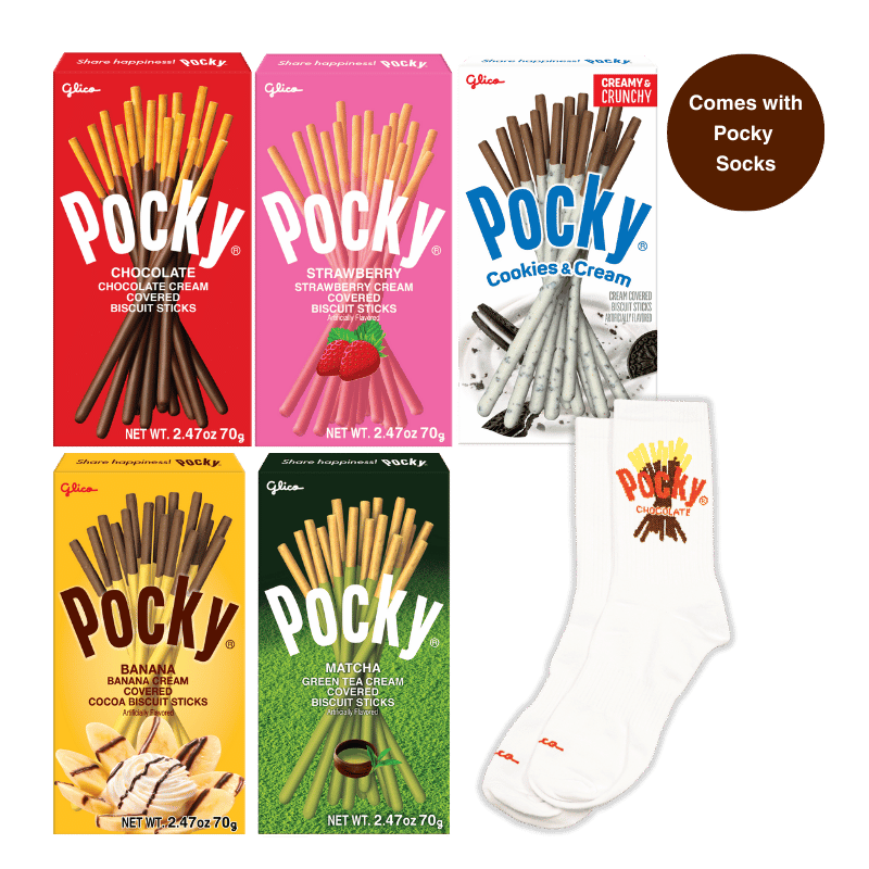 Pocky Variety Pack with Pocky Socks