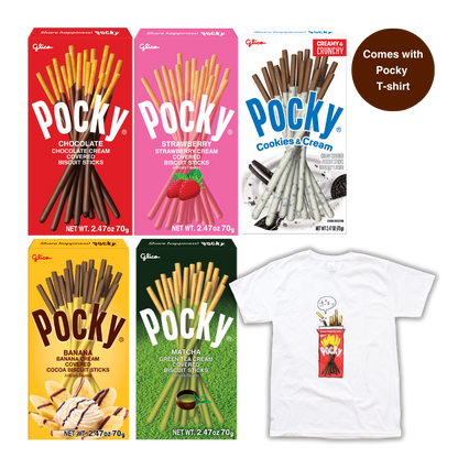 Pocky Variety Pack with Pocky T-shirt