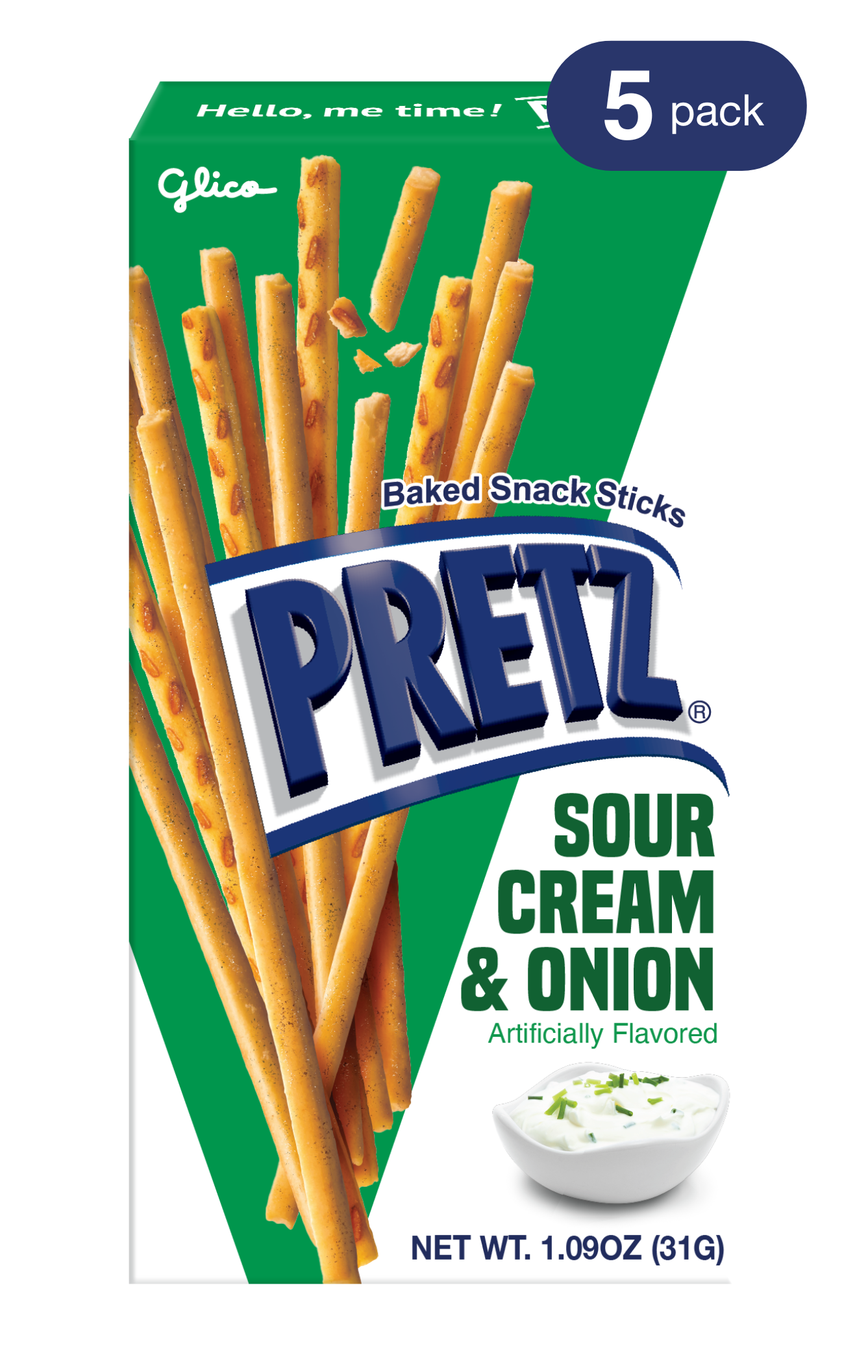 PRETZ Sour Cream & Onion 1.09 oz - Front