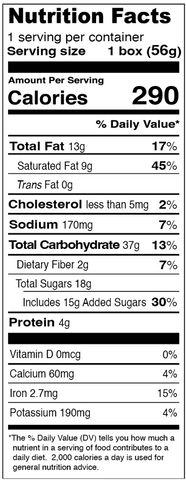 Nutrition Facts Image