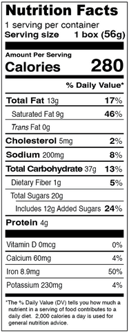 Nutrition Facts Image