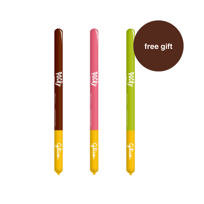 Pocky Balloons - Chocolate, Strawberry, and Matcha