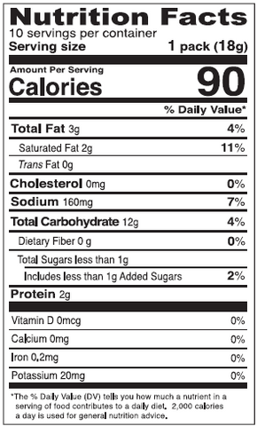 Nutrition Facts Image